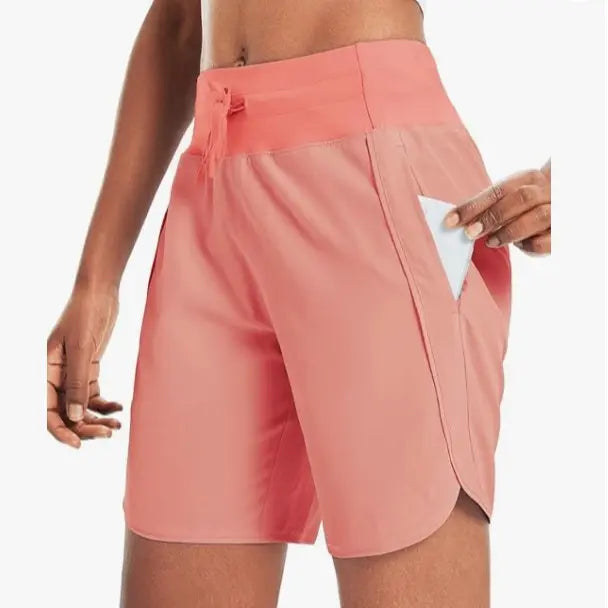 Women's High-Waist Quick Dry Athletic Shorts (3"/5"/7" Inseam) - Women's Fashion Clothes for Gym, Beach Fit, Workout Routine, Casual Lounge