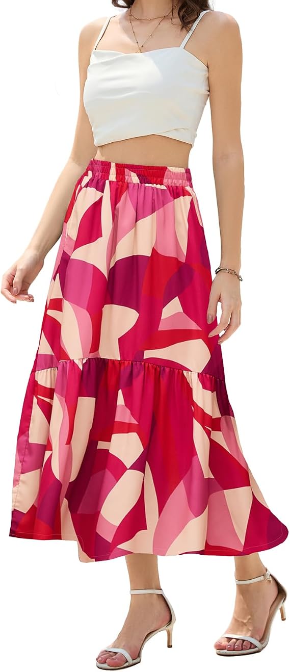 🔥 Everyone's Falling in Love with This Flowy Maxi Skirt💃  You'll Reach for Again & Again💕