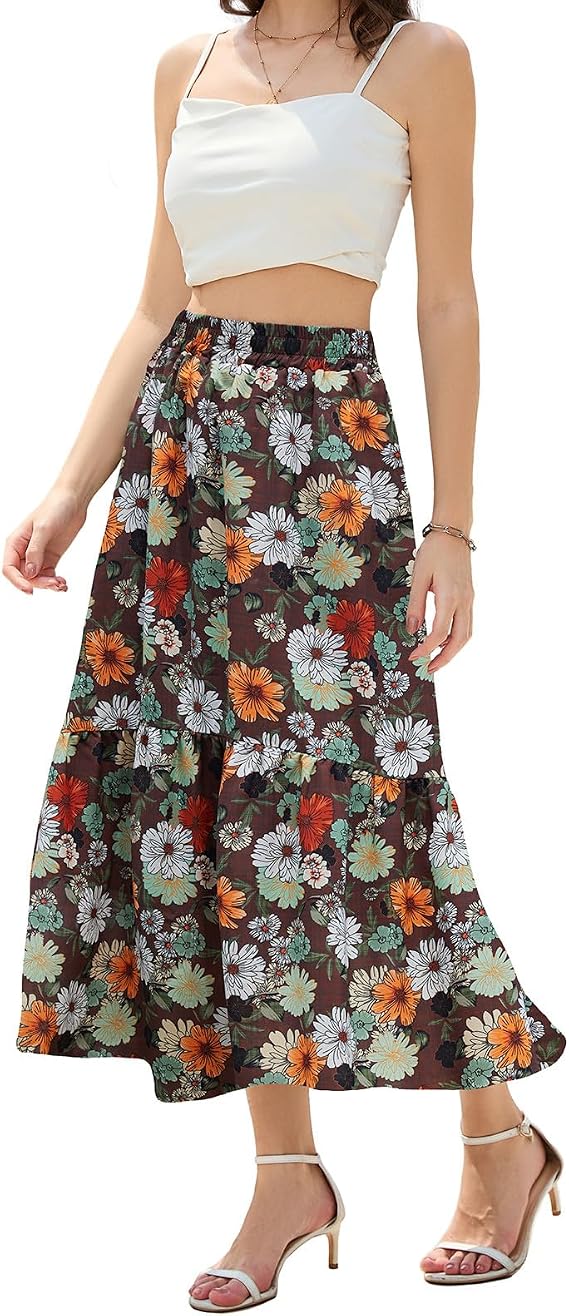 🔥 Everyone's Falling in Love with This Flowy Maxi Skirt💃  You'll Reach for Again & Again💕