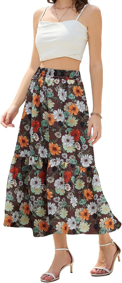 🔥 Everyone's Falling in Love with This Flowy Maxi Skirt💃  You'll Reach for Again & Again💕