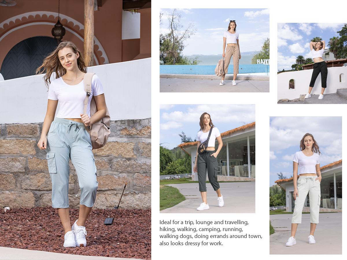 Women's Plus Size Cargo Capri Pants🔥 – Lightweight Loose Fit Summer Pants💕💕