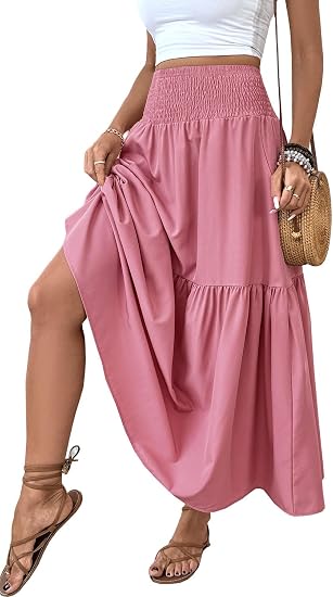 ✨ Comfort Meets Style in This Must-Have Maxi Skirt!🌸 Your New Favorite Summer Skirt Is Here!💕