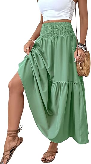 ✨ Comfort Meets Style in This Must-Have Maxi Skirt!🌸 Your New Favorite Summer Skirt Is Here!💕