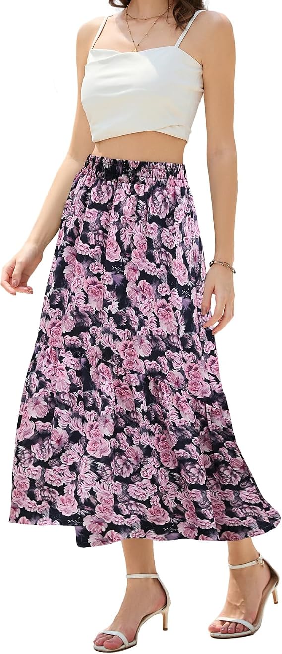 🔥 Everyone's Falling in Love with This Flowy Maxi Skirt💃  You'll Reach for Again & Again💕