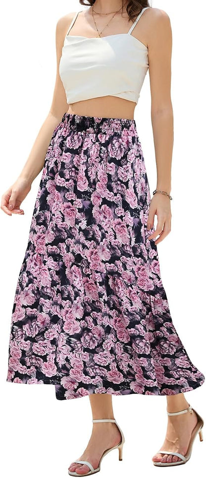🔥 Everyone's Falling in Love with This Flowy Maxi Skirt💃  You'll Reach for Again & Again💕