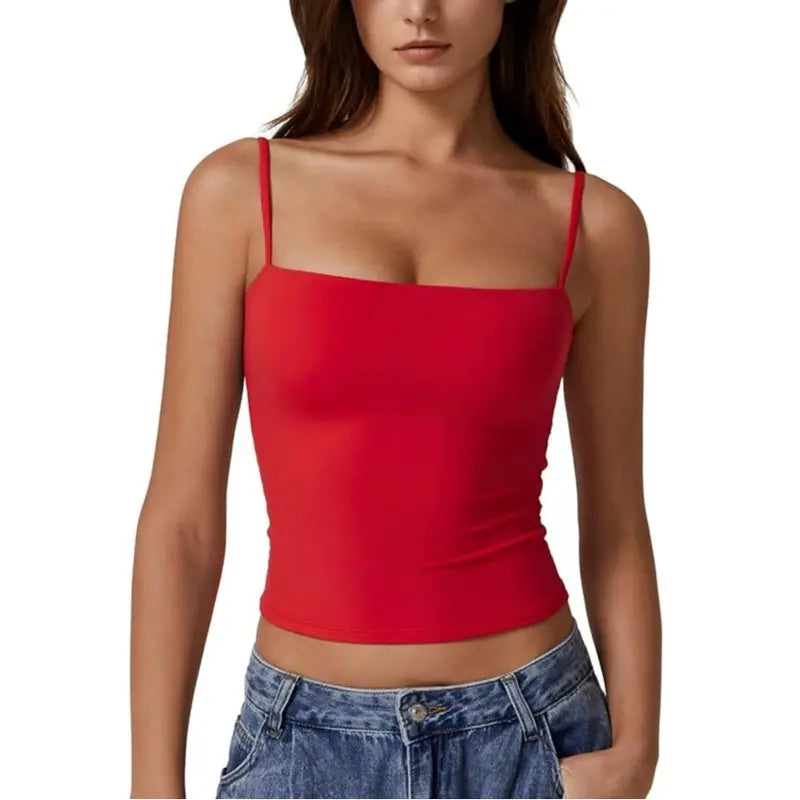 Women's Sleeveless Camisole Shirts 🔥 Soft, Slimming & Stylish — Your New Favorite Layer💕