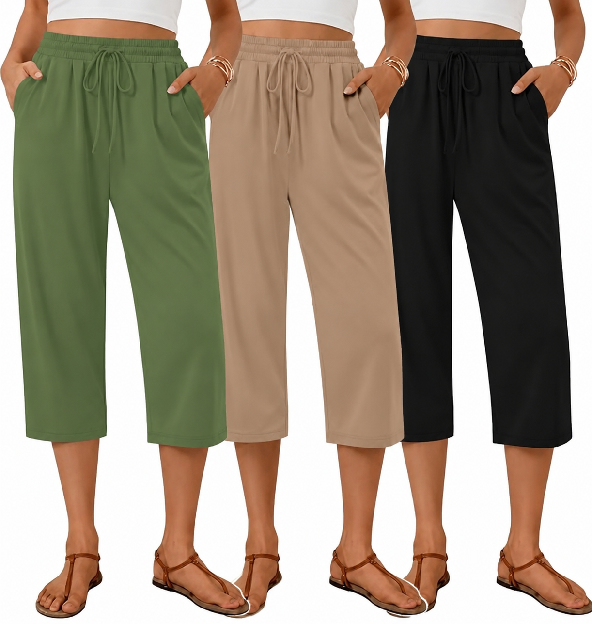 Women's High Waist Capri Pants – 💖 Look Slimmer & Feel Comfortable All Day