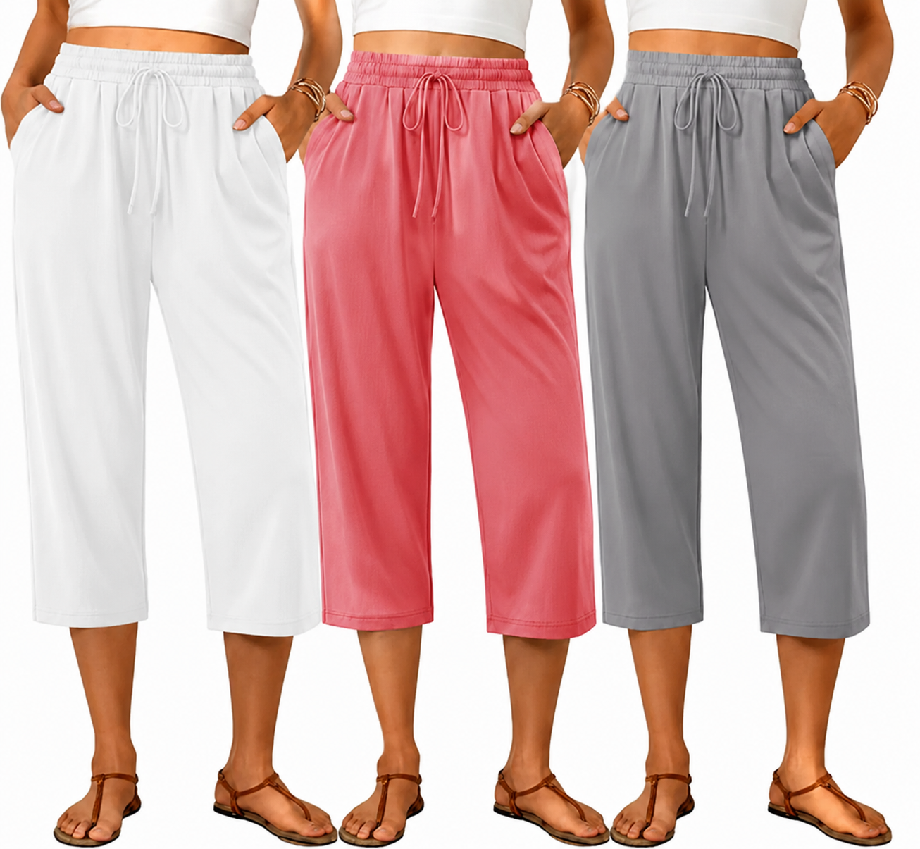 Women's High Waist Capri Pants – 💖 Look Slimmer & Feel Comfortable All Day