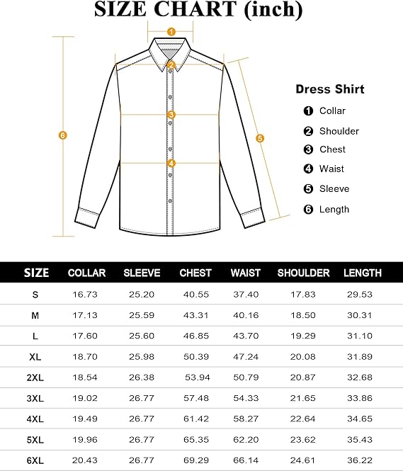 👔 Men's 16-Way Stretch Slim Fit Dress Shirt ✨ Wrinkle-Free Long Sleeve Button Down 💼 Business Casual Traveler Essential