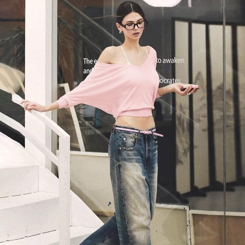 Women's Solid Color Minimalist Semi-Sheer V Neck Long Sleeve T-shirt 💖 Feel Confident in Every Outfit