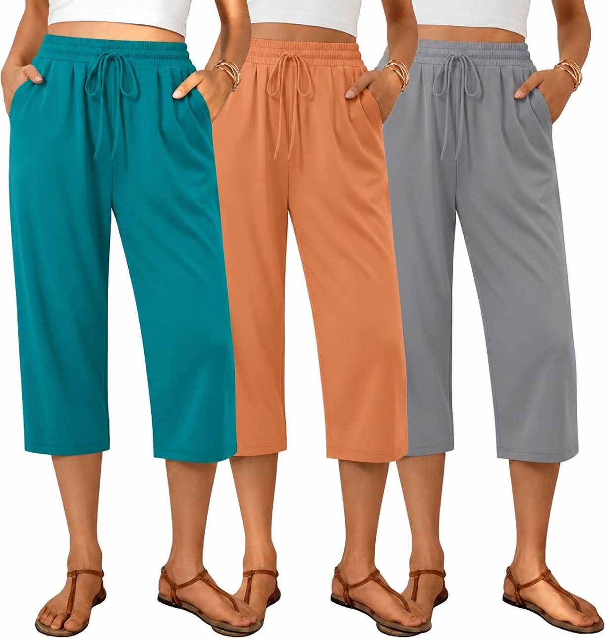 Women's High Waist Capri Pants – 💖 Look Slimmer & Feel Comfortable All Day