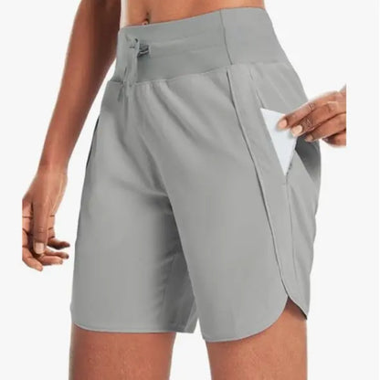 Women's High-Waist Quick Dry Athletic Shorts (3"/5"/7" Inseam) - Women's Fashion Clothes for Gym, Beach Fit, Workout Routine, Casual Lounge